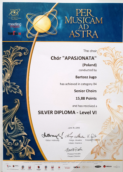 Srebrny Dyplom - Toruń czerwiec 2018